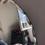 Old chissed oval mirror