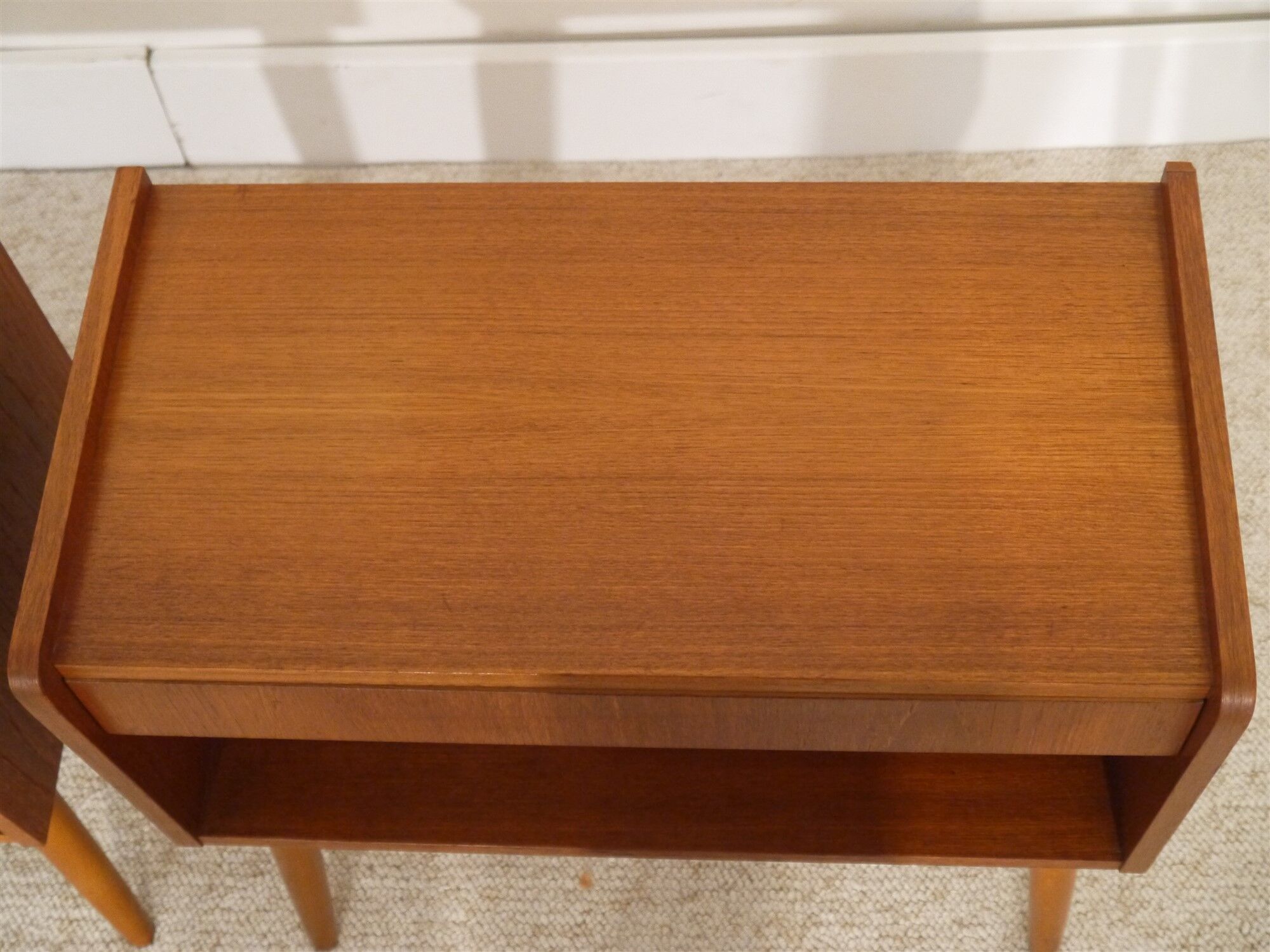Pair of vintage Scandinavian  nightstands  1960