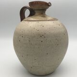 Pyrite stoneware ball pitcher signed Jean-Pierre Prudhomme