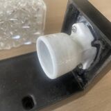 Vintage Erco glass and Bakelite wall light