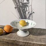 Iron earth compotier / vintage earthenware standing dish