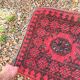 Pair of Antique Balouch Rugs 54x44 Hand-Knotted Wool Cushion Boho Vintage