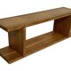 Vintage oak wall / book shelf 1970s wood minimalist design