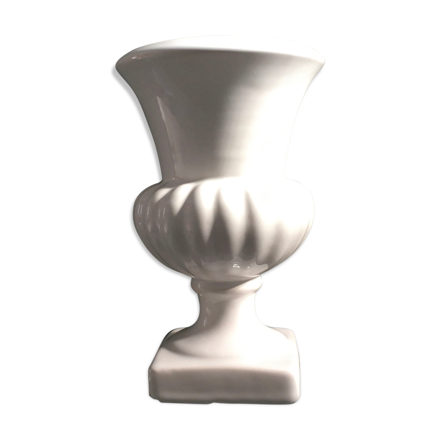 White Medici Vase