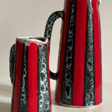 2 pichets, vases vintage en céramique d’art Luc Vallauris