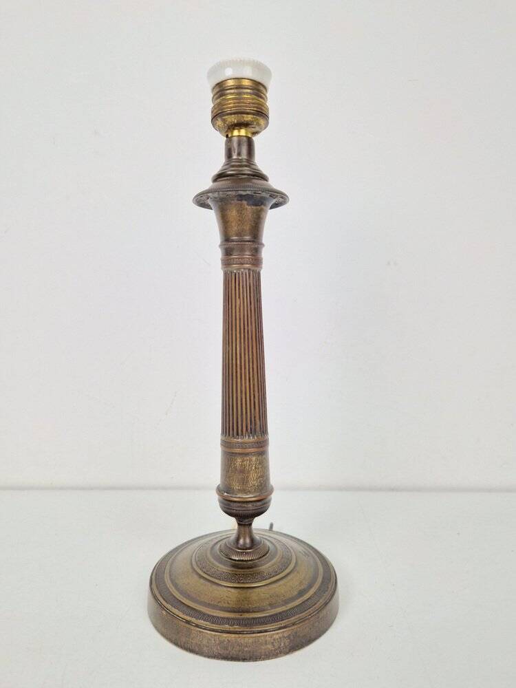 Vintage Empire Bronze Table Lamp, France, 1890s