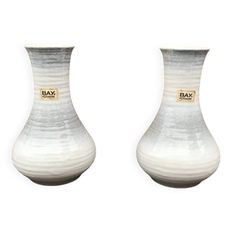 Pair of vintage Bay Keramik 740-20 vases - West Germany