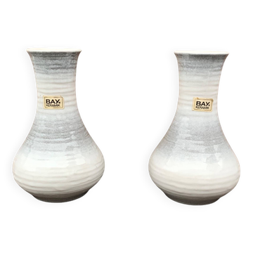 Pair of vintage Bay Keramik 740-20 vases - West Germany