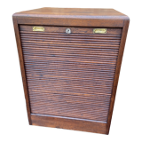 Art Deco sliding curtain binder cabinet