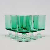 6 verres Luminarc vert
