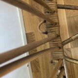 Vintage rattan cradle