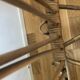 Vintage rattan cradle