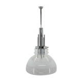 1960's Murano glass & chrome pendantby Mazzega, Italy