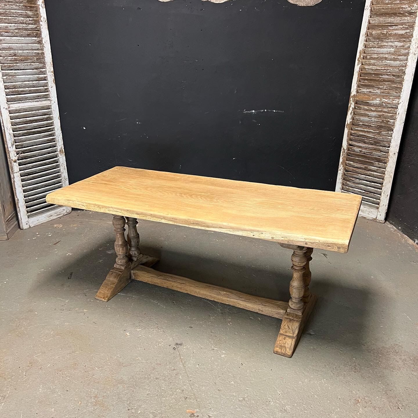 Old monastery table in solid oak