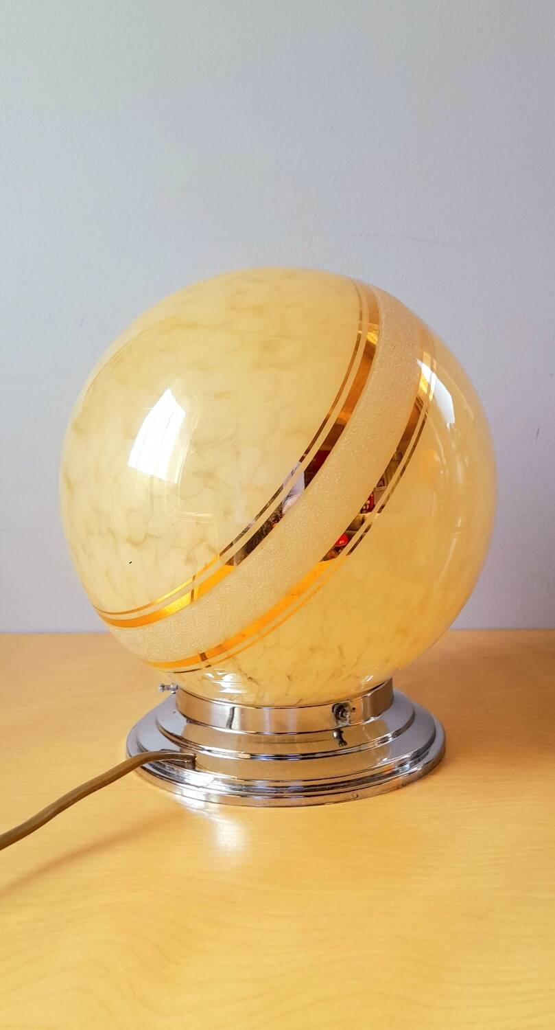 Lampe globe art déco 1930
