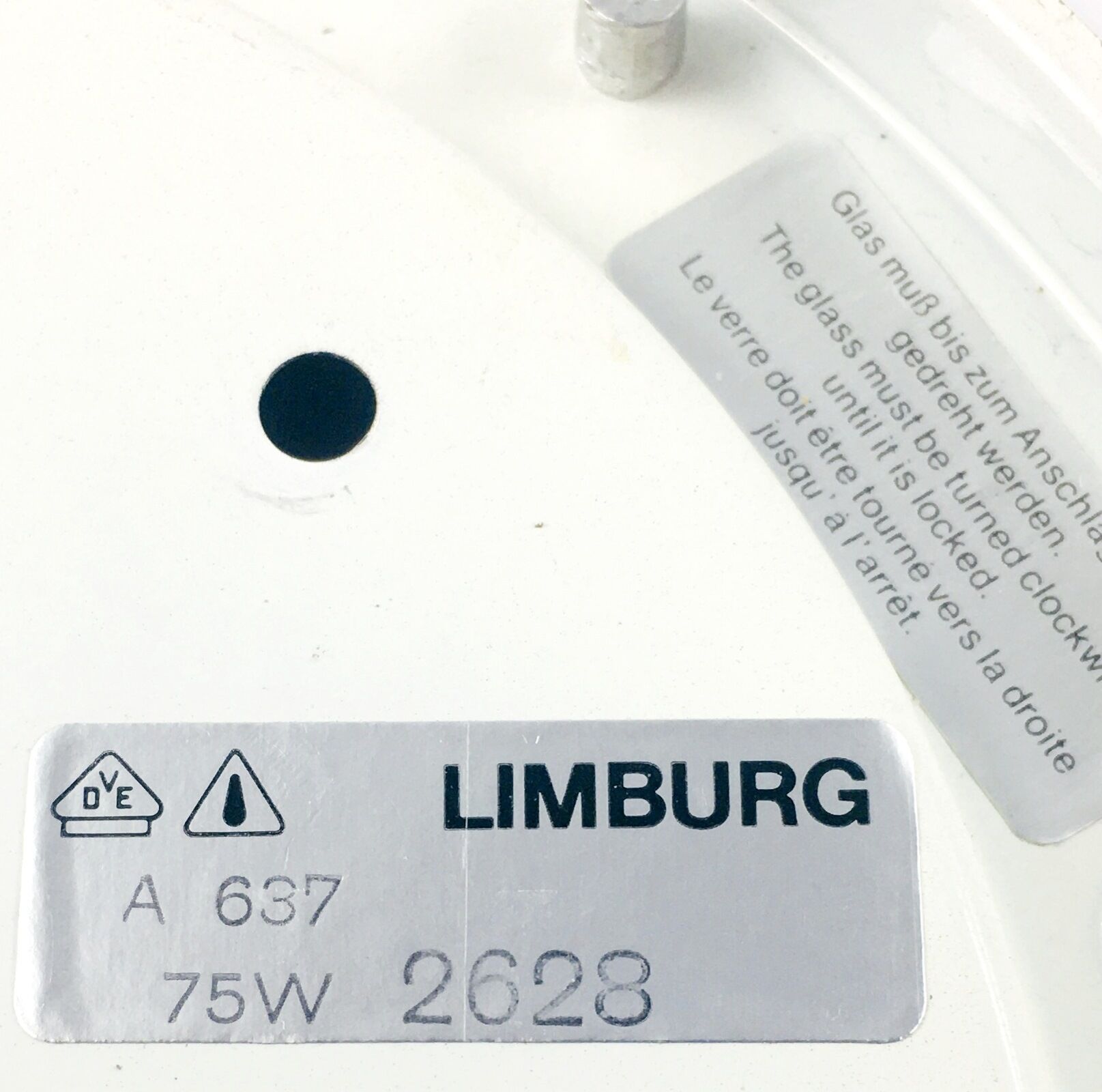 Paire d’appliques murales en verre du milieu du siècle ou de supports encastrés par Helena Tynell pour le Limbourg, Allemagne, années 1960