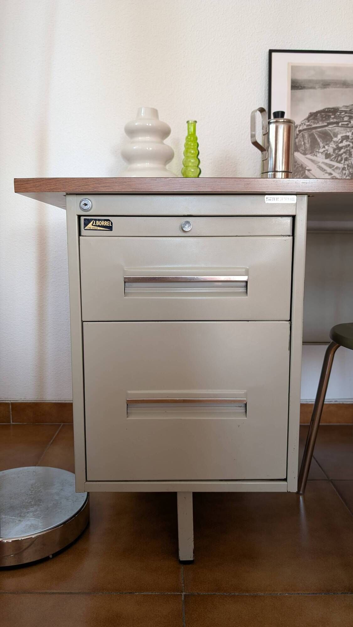 Industrial desk sansen from the 1970s.