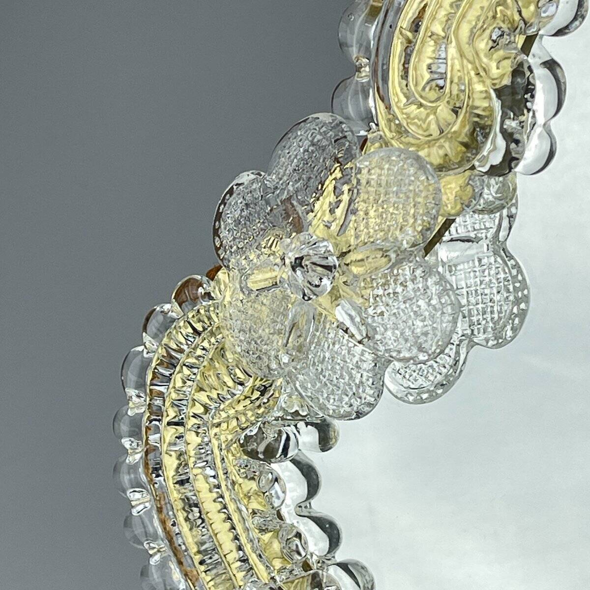 Miroir en verre Murano original, années 1950