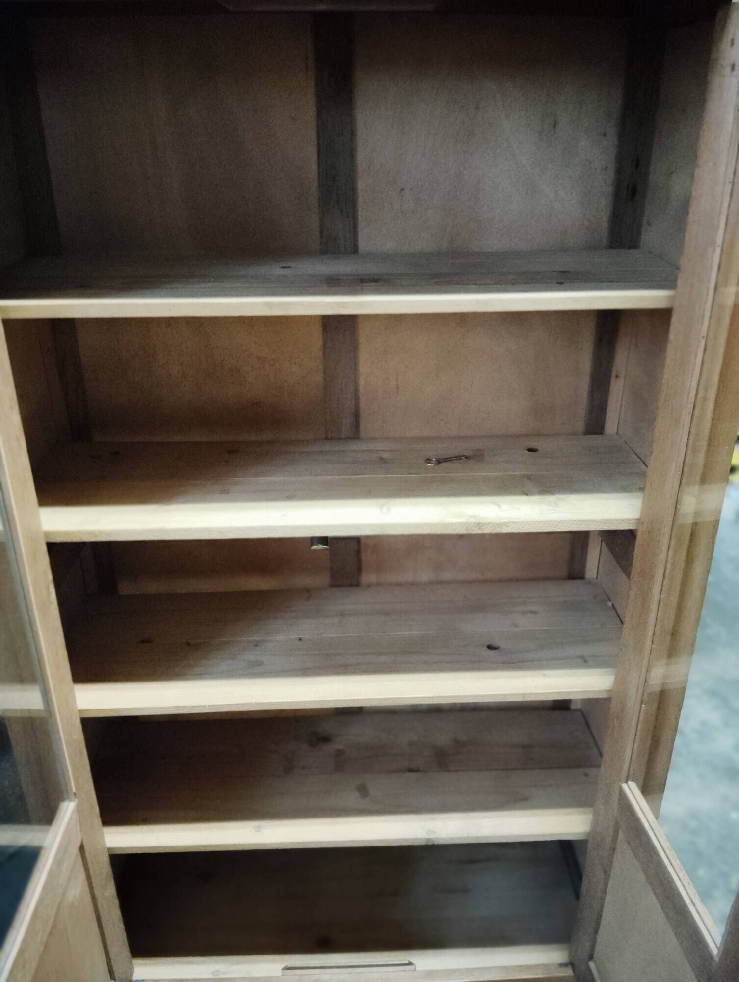 Armoire vitrine/bibliothèque Art Deco