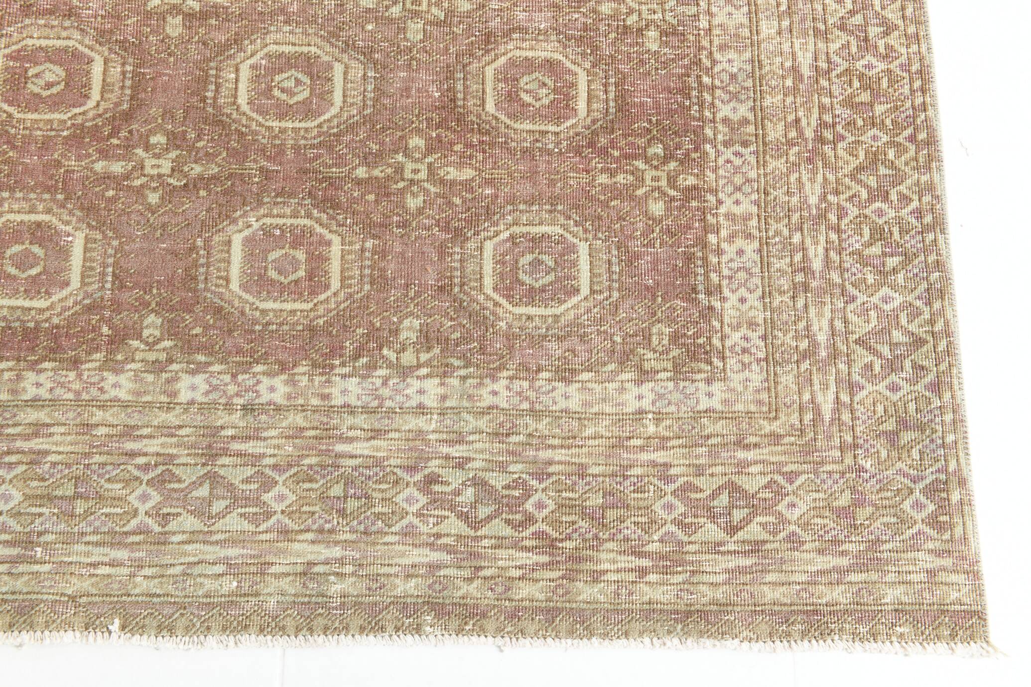 6x10 Dusty Rose & Brown Classic Persian Rug, 178x293Cm