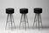 Set of three bar stools by Maurizio Peregalli for Zeus Noto.