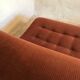 Vintage chair upholstered in corduroy