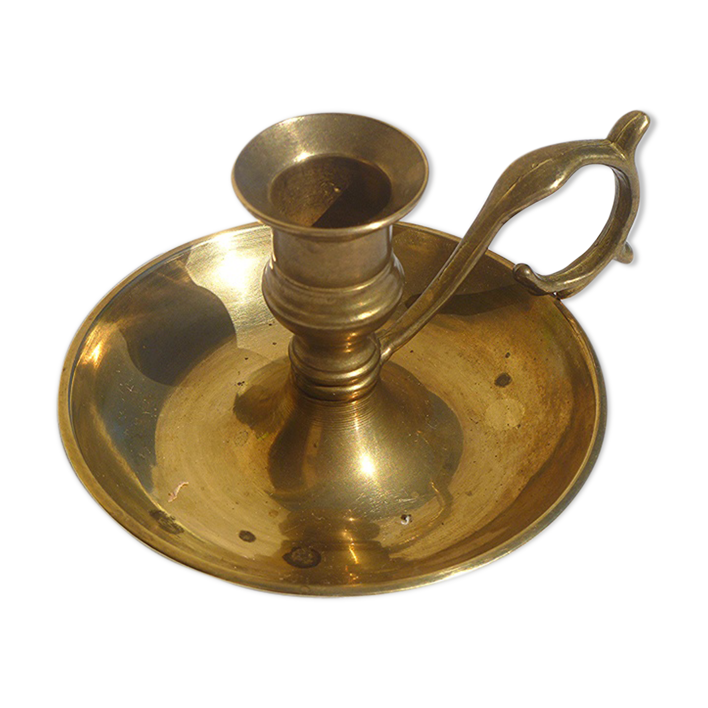 brass candlestick, vintage