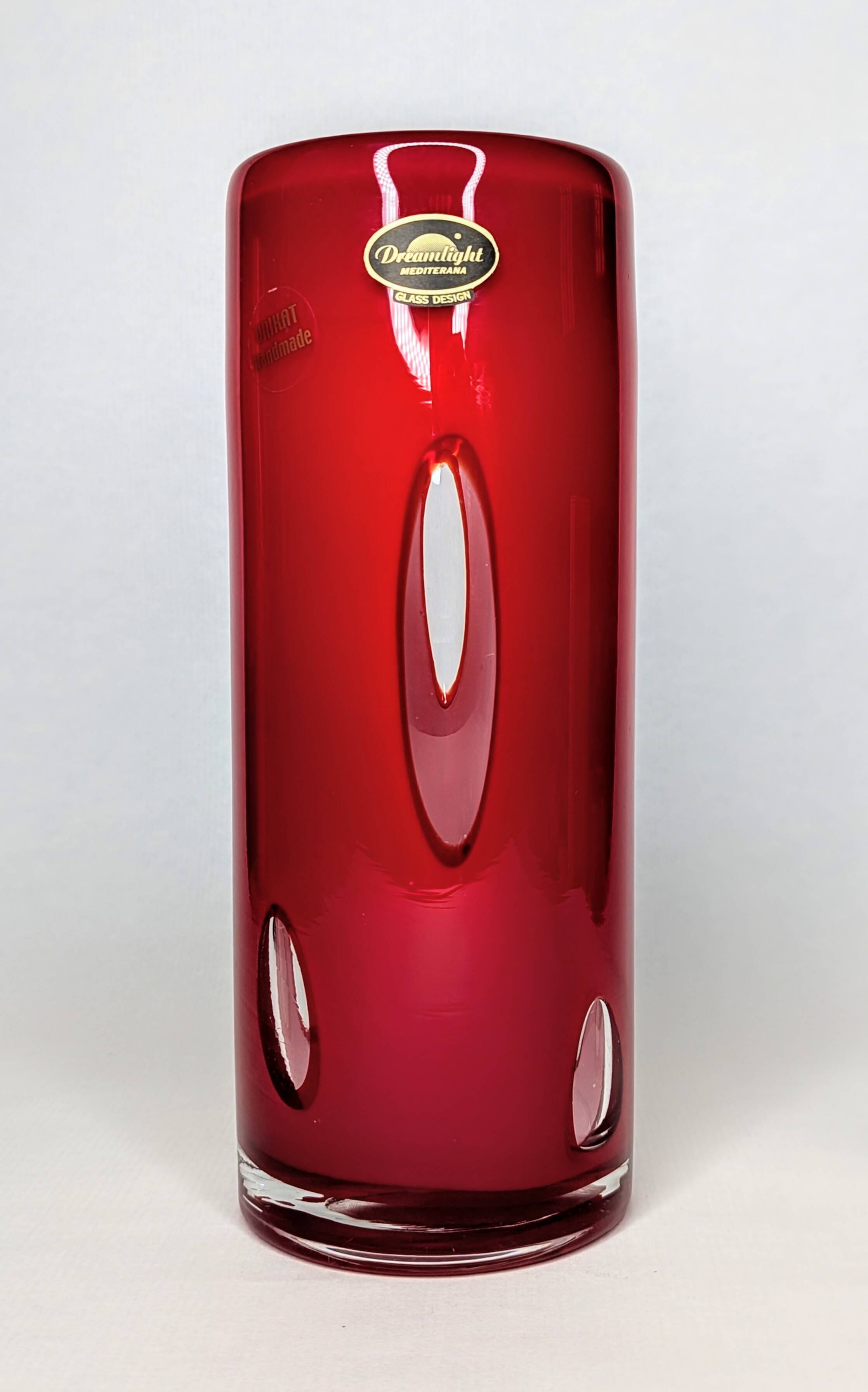 Vase Unikat Dreamlight space age bubbles red
