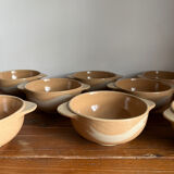 8 stoneware bowls