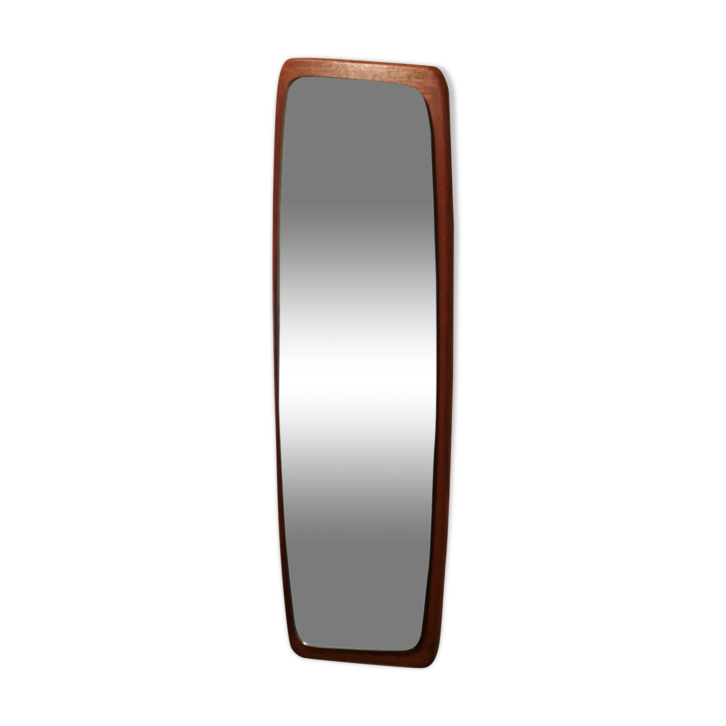Large mirror in vintage teak, retro, scandi