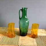Pitcher and two glasses