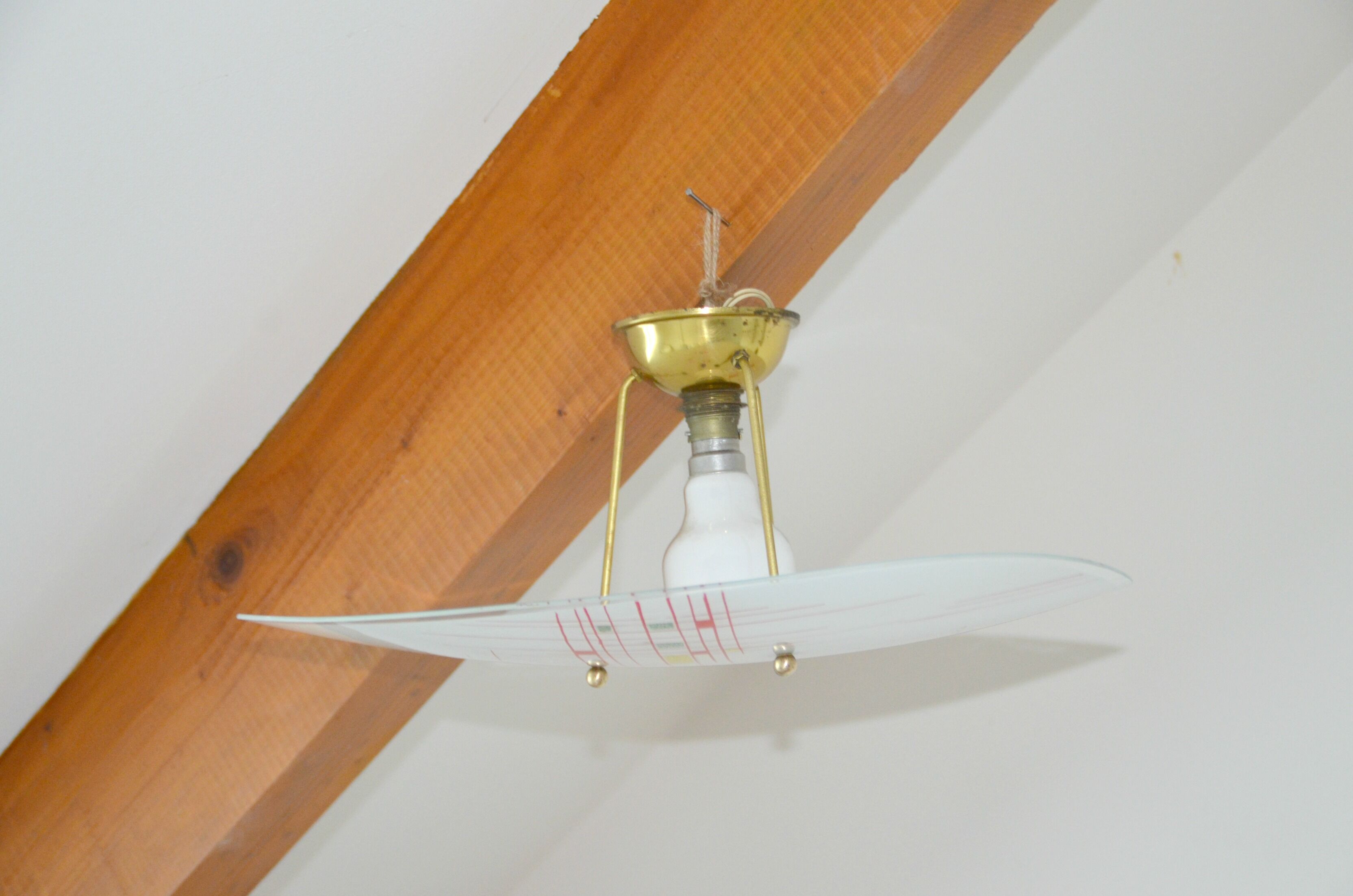 Suspension flat glass vintage