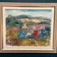 Original Swedish Oil on Canvas - "Children Playing" by Nils Sewerin (1920-1985) - Signed - Vintage and Framed - 77 × 66 cm (30.3" × 26")