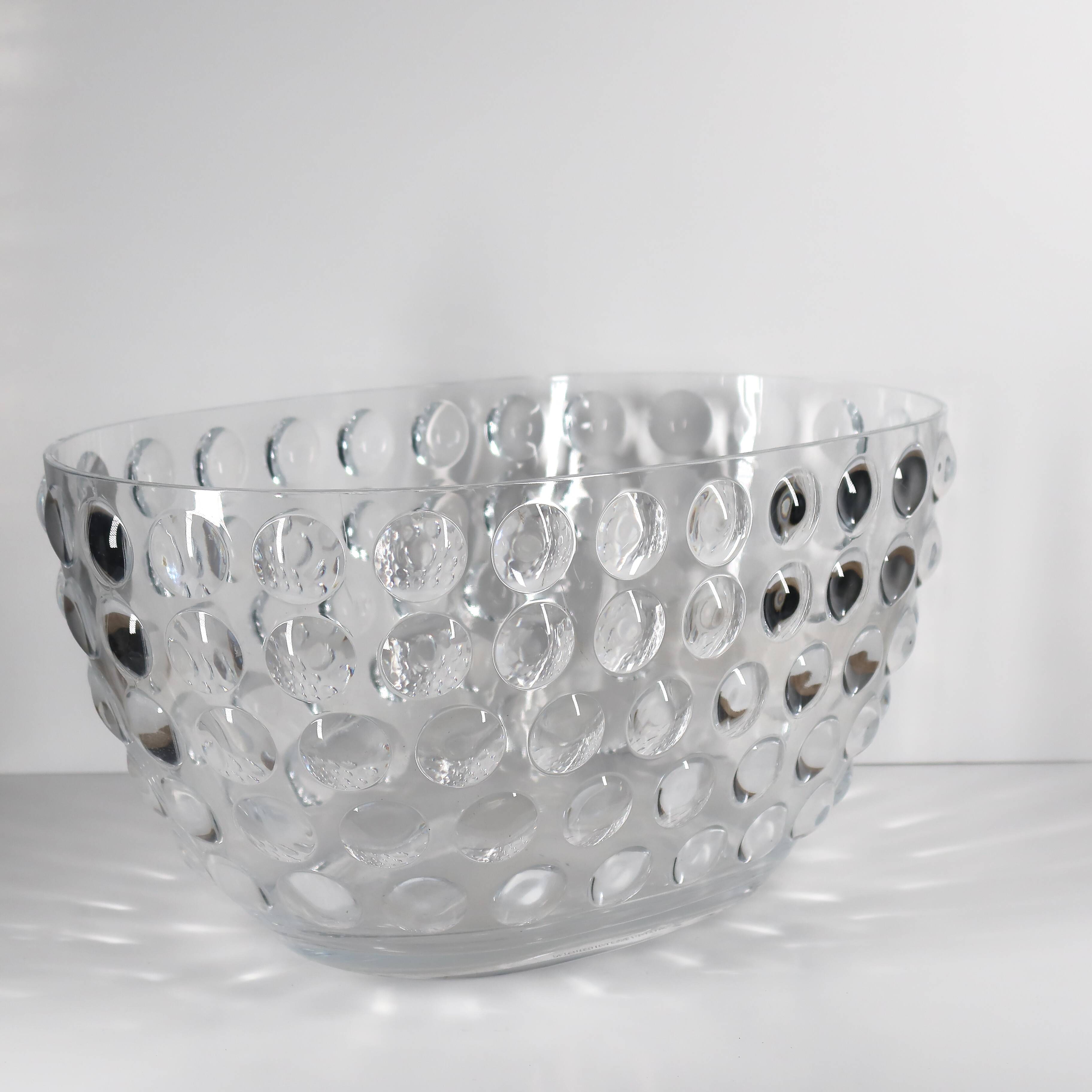 Large champagne bucket, Italian design by Luca Trazzi, made of composite plastic