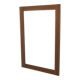 Miroir scandinave en noyer, Suède, 1960, 111cm x 75cm