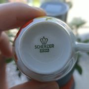9 espresso cups Scherzer Bavaria - Bavarian porcelain 70s
