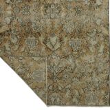 Turkish Anatolian Handmade Vintage Area Rug 222 cm x 118 cm