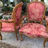 Pair of pink armchairs