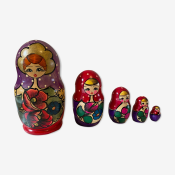 Russian dolls on 5 levels