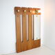 Wall coat rack with lighting Czechoslovakia 1960s
