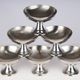 Set of 6 Alfra Alessi ice cream cups in 10/18 stainless steel