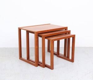 Danish design teak nesting tables, 1970s