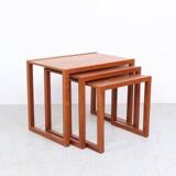 Danish design teak nesting tables, 1970s