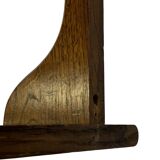 Vintage wall shell rack 1970s wood minimalist design