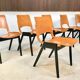 Ensemble de 6 chaises de salle à manger P7 par Roland Rainer pour E & A Pollack, Vienne 1952