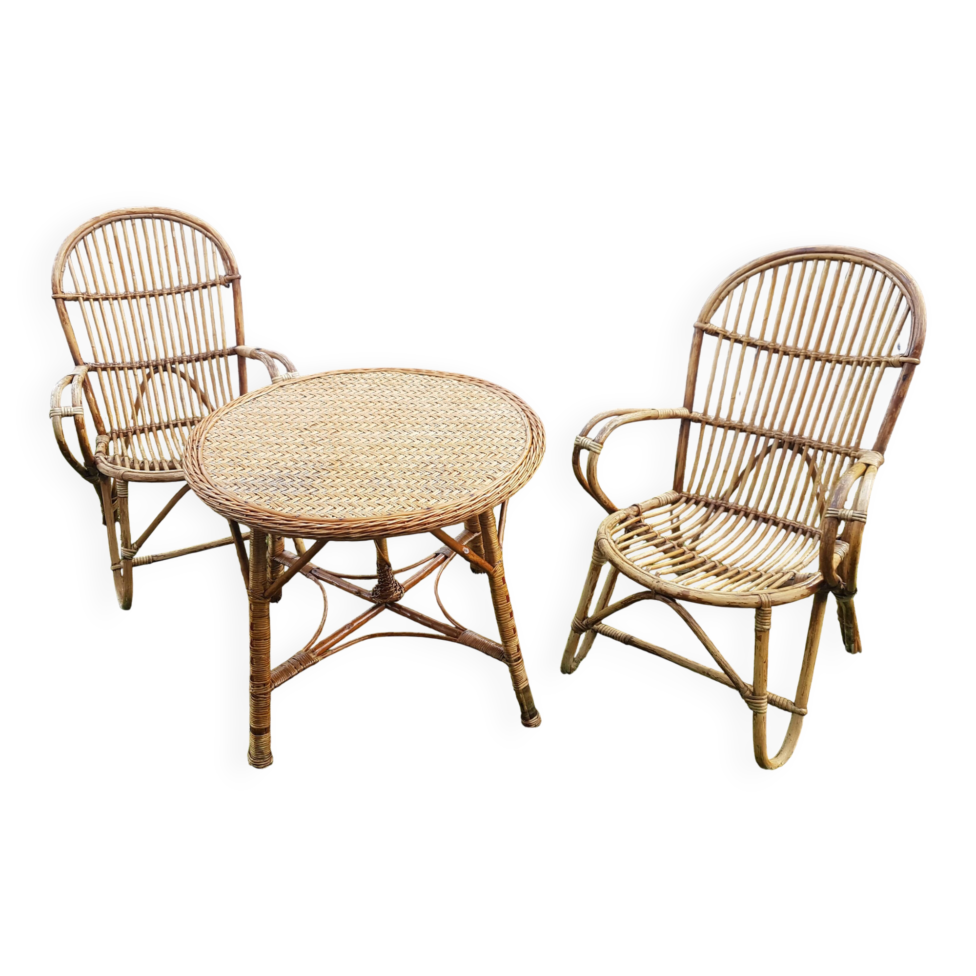 Rattan set 1960