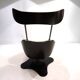 Stokke Varier Tok leather armchair with ottoman by Toshiyuki Kita, 1990