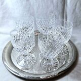 5 large waterford crystal wine glasses boyne pattern
