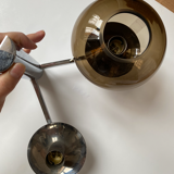 Smoked glass sconce from Sciolari