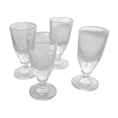 Set de 4 verres à absinthe 19eme